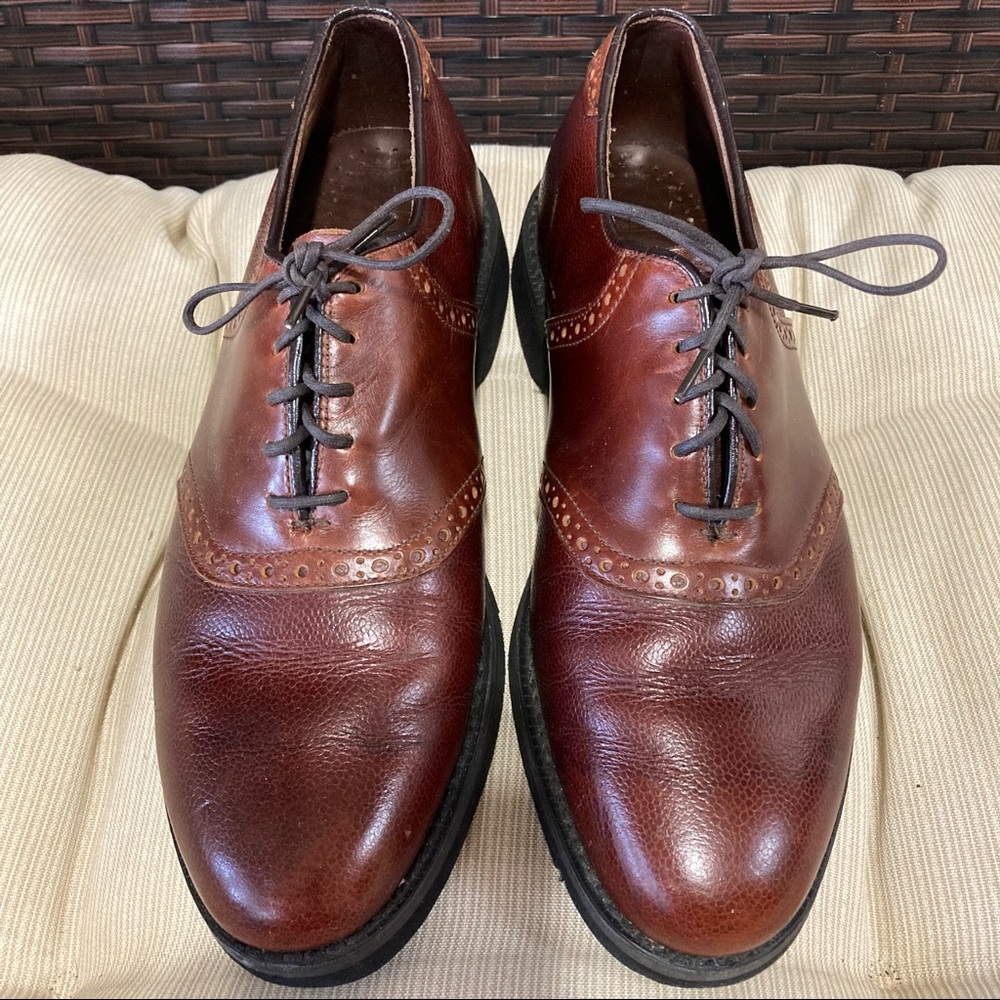 Dexter Men’s Cherry Brown Made in U.S.A Leather Lace Up Dress Shoes 10M